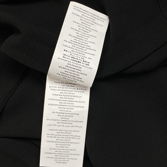 Michael Kors Dress Kate Midi Button Down Long Sleeve Petite Large Black Belted - Picture 8 of 11